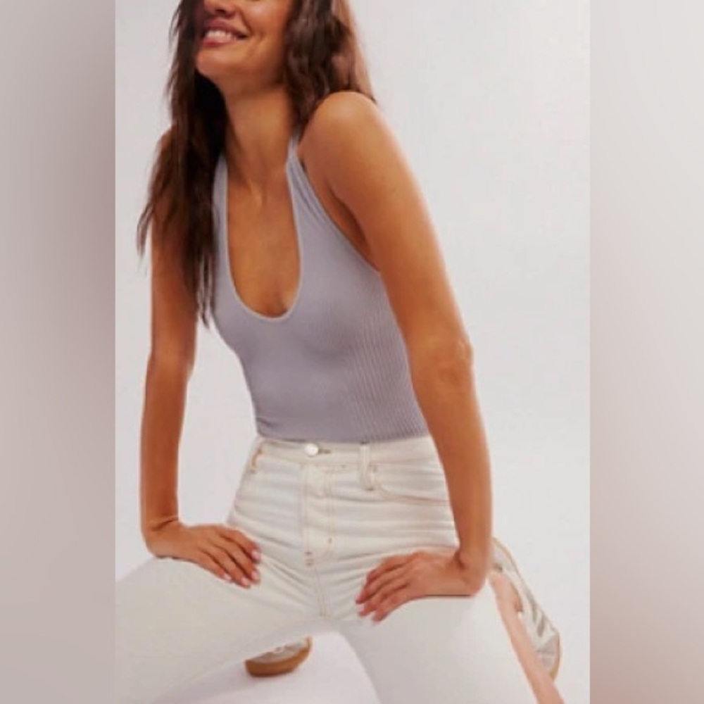 NWOT Intimately Free People Clean Slate Halter Bodysuit
